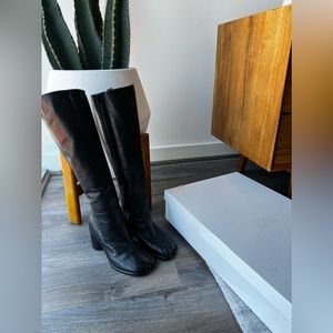 MAISON MARGIELA 80MM Knee High Tabi Boots